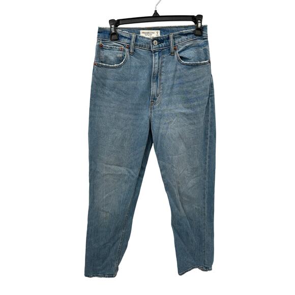 ABERCROMBIE & FITCH The Ankle Straight Ultra High Rise Jean Curve Love // 4 Long - Picture 1 of 10